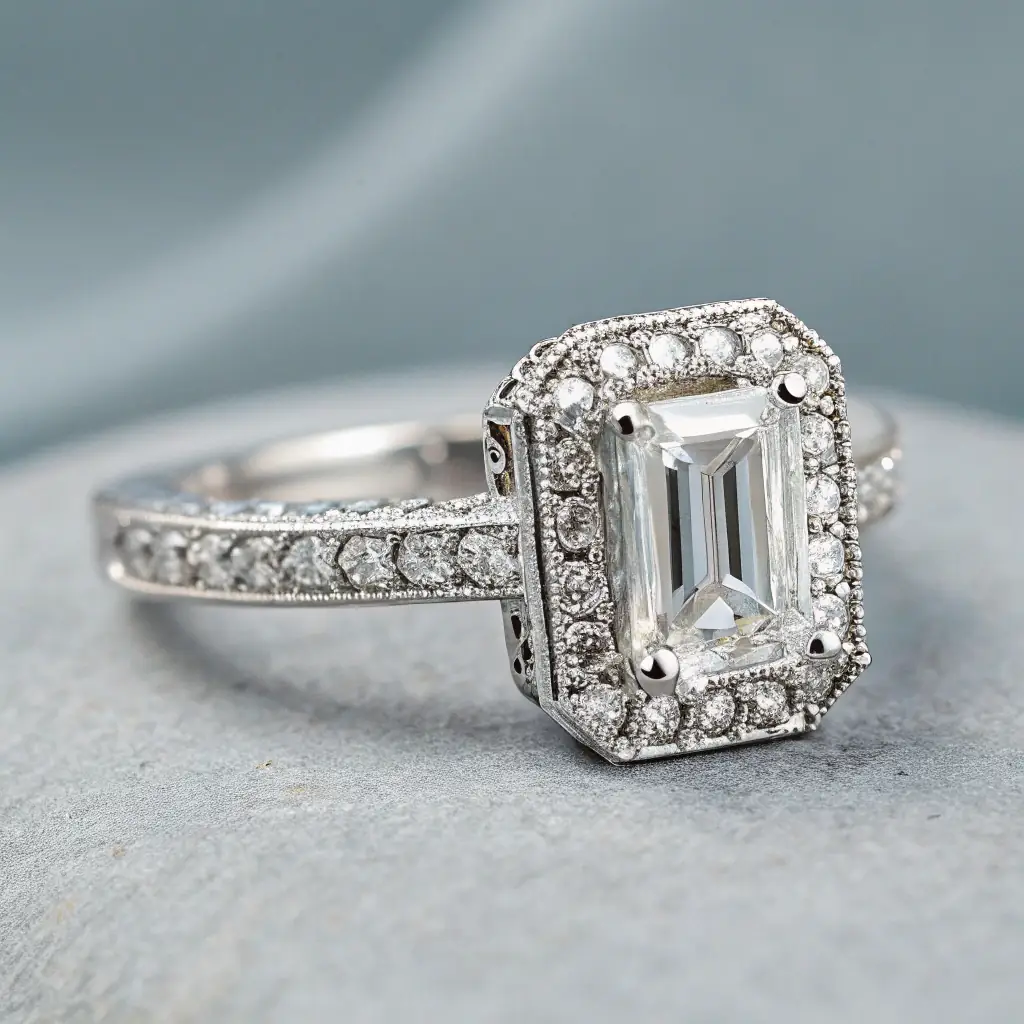 Emerald Cut Engagement Ring